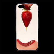 Coque iPhone 5/5S Premium Plaisir et fraise PR20