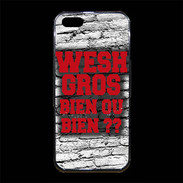 Coque iPhone 5/5S Premium Wesh Gros Rouge