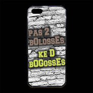 Coque iPhone 5/5S Premium Pas 2 bolosses sur fond en brique