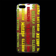 Coque iPhone 5/5S Premium Wesh Vert Jaune Sun