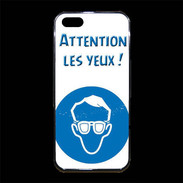 Coque iPhone 5/5S Premium Attention les yeux PR