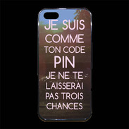 Coque iPhone 5/5S Premium Code pin rose ZG