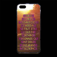 Coque iPhone 5/5S Premium Message codé ZG