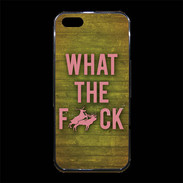 Coque iPhone 5/5S Premium What the fuck ZG
