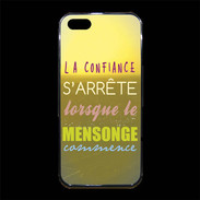 Coque iPhone 5/5S Premium Confiance et mensonge ZG
