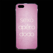 Coque iPhone 5/5S Premium Sexo Apéro Dodo rose ZG