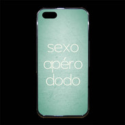 Coque iPhone 5/5S Premium Sexo Apéro Dodo vert ZG