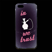 Coque iPhone 5/5S Premium In Chicha We trust Rouge ZG