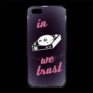 Coque iPhone 5/5S Premium In DJ We trust Rouge ZG