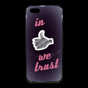 Coque iPhone 5/5S Premium In Like We trust Rouge ZG