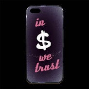 Coque iPhone 5/5S Premium In Money We trust Rouge ZG