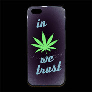 Coque iPhone 5/5S Premium In Weed We trust Vert ZG
