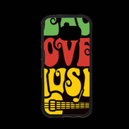 Coque Samsung S7 Premium Peace Love Music