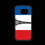 Coque Samsung S7 Premium Drapeau français et Tour Eiffel