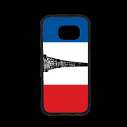 Coque Samsung S7 Premium Drapeau français et Tour Eiffel