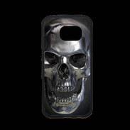 Coque Samsung S7 Premium Tête de mort en métal