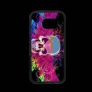 Coque Samsung S7 Premium Tête de mort design et colorée