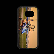 Coque Samsung S7 Premium Alfa Jet au couché de soleil
