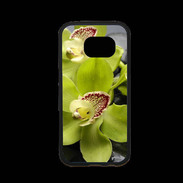Coque Samsung S7 Premium Orchidée jaune