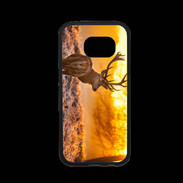 Coque Samsung S7 Premium Cerf au levé du soleil