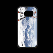 Coque Samsung S7 Premium Paire de ski en montagne
