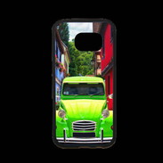 Coque Samsung S7 Premium 2cv verte de collection