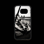 Coque Samsung S7 Premium Ancre en noir et blanc