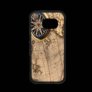 Coque Samsung S7 Premium Vintage compas de navigateur