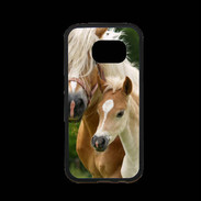 Coque Samsung S7 Premium Cheval et poulain