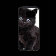 Coque Samsung S7 Premium Petit chaton noir