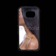 Coque Samsung S7 Premium Femme metisse noire 2