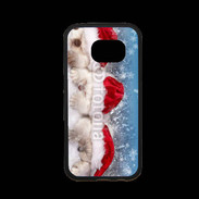 Coque Samsung S7 Premium 3 chatons Noël