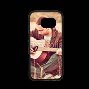 Coque Samsung S7 Premium Guitariste peace and love 1