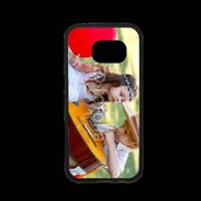 Coque Samsung S7 Premium Jeune couple hippie