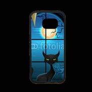 Coque Samsung S7 Premium Chat noir