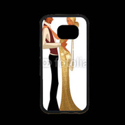 Coque Samsung S7 Premium Couple glamour dessin