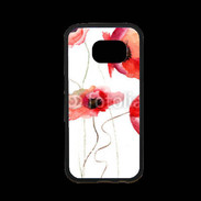 Coque Samsung S7 Premium Peinture de Coquelicots