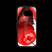 Coque Samsung S7 Premium Cerise et bouche 2