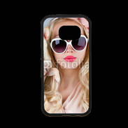 Coque Samsung S7 Premium Femme glamour avec chihuahua
