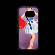 Coque Samsung S7 Premium femme glamour coeur style betty boop