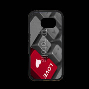 Coque Samsung S7 Premium clavier love