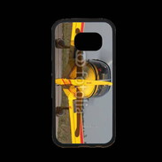 Coque Samsung S7 Premium Cap 10 jaune sur taxiway