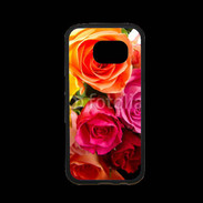 Coque Samsung S7 Premium Bouquet de roses multicouleurs