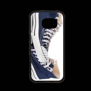 Coque Samsung S7 Premium Paire de converse bleue