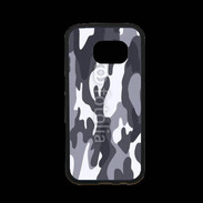 Coque Samsung S7 Premium Camouflage gris et blanc