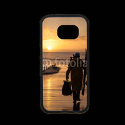 Coque Samsung S7 Premium Pécheur au levé du soleil