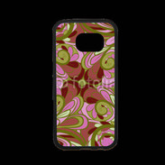 Coque Samsung S7 Premium Ensemble floral Vert et rose