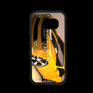 Coque Samsung S7 Premium Belle voiture jaune et noire