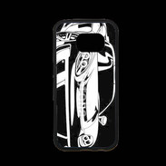 Coque Samsung S7 Premium Illustration voiture de sport en noir et blanc