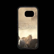 Coque Samsung S7 Premium Cowboys et chevaux